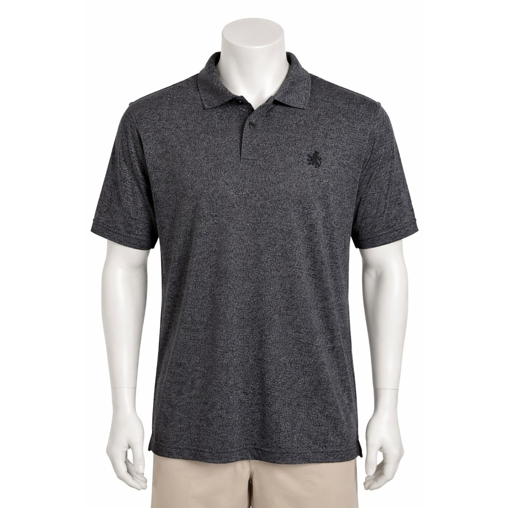 Rugby‎ University Men's Large Charcoal Heather Polo Shirt Preppy Heritage Sporty